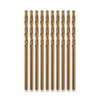 HARLINGEN HSS COBALT 5% FULLY GROUND JOBBER TWIST DRILLS 10 X 2.2MM