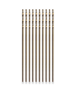HARLINGEN HSS COBALT 5% FULLY GROUND JOBBER TWIST DRILLS 10 X 0.4MM