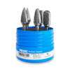 PRESTO 5PC Carbide Burr Set 1/2" Diameter 6MM Shank