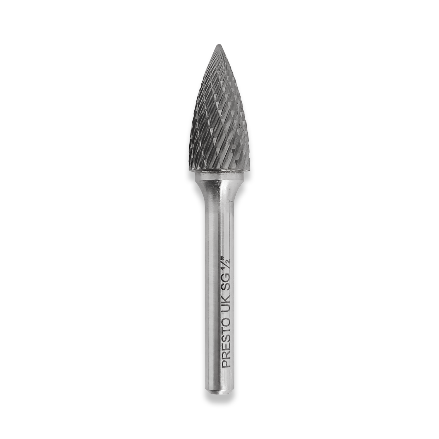 PRESTO 5PC Carbide Burr Set 1/2" Diameter 6MM Shank - Image 4