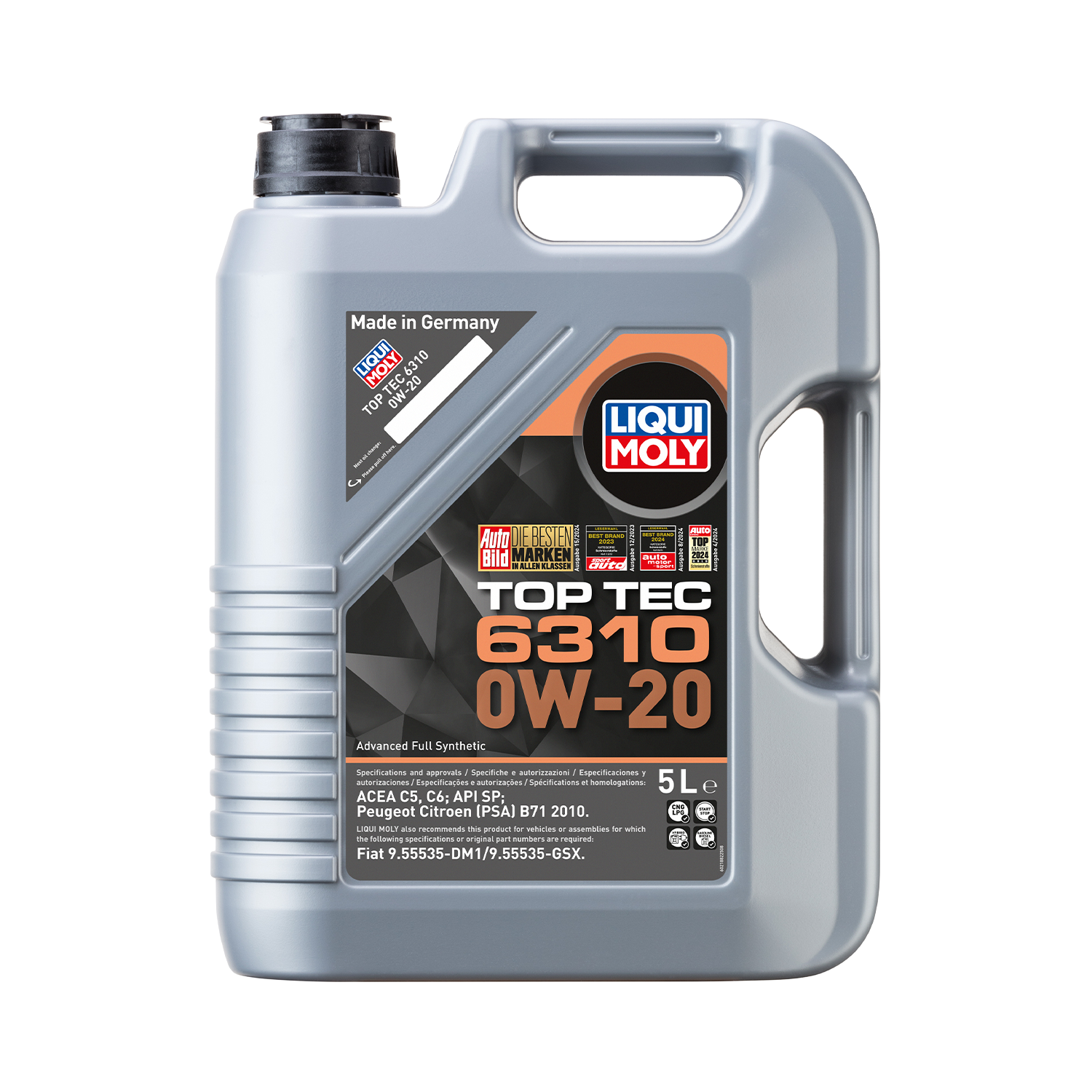 LIQUI MOLY Top Tec 6310 0W-20 Low-Friction Engine Oil 5 Litre 21882