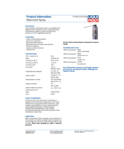 Alternative view of LIQUI MOLY Elec­tronic Spray 200ml 3110
