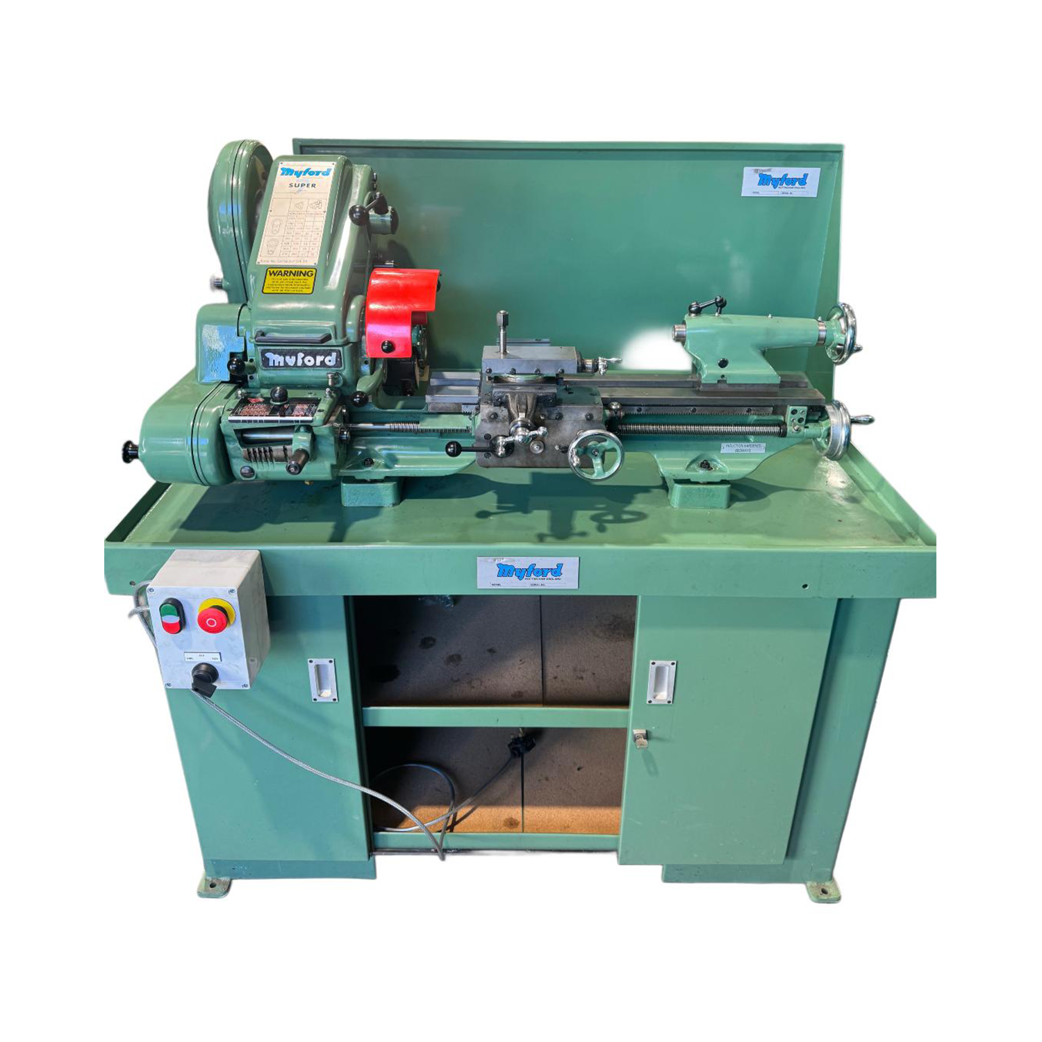 Myford Small Bore Super 7 Lathe Green Metric Machine
