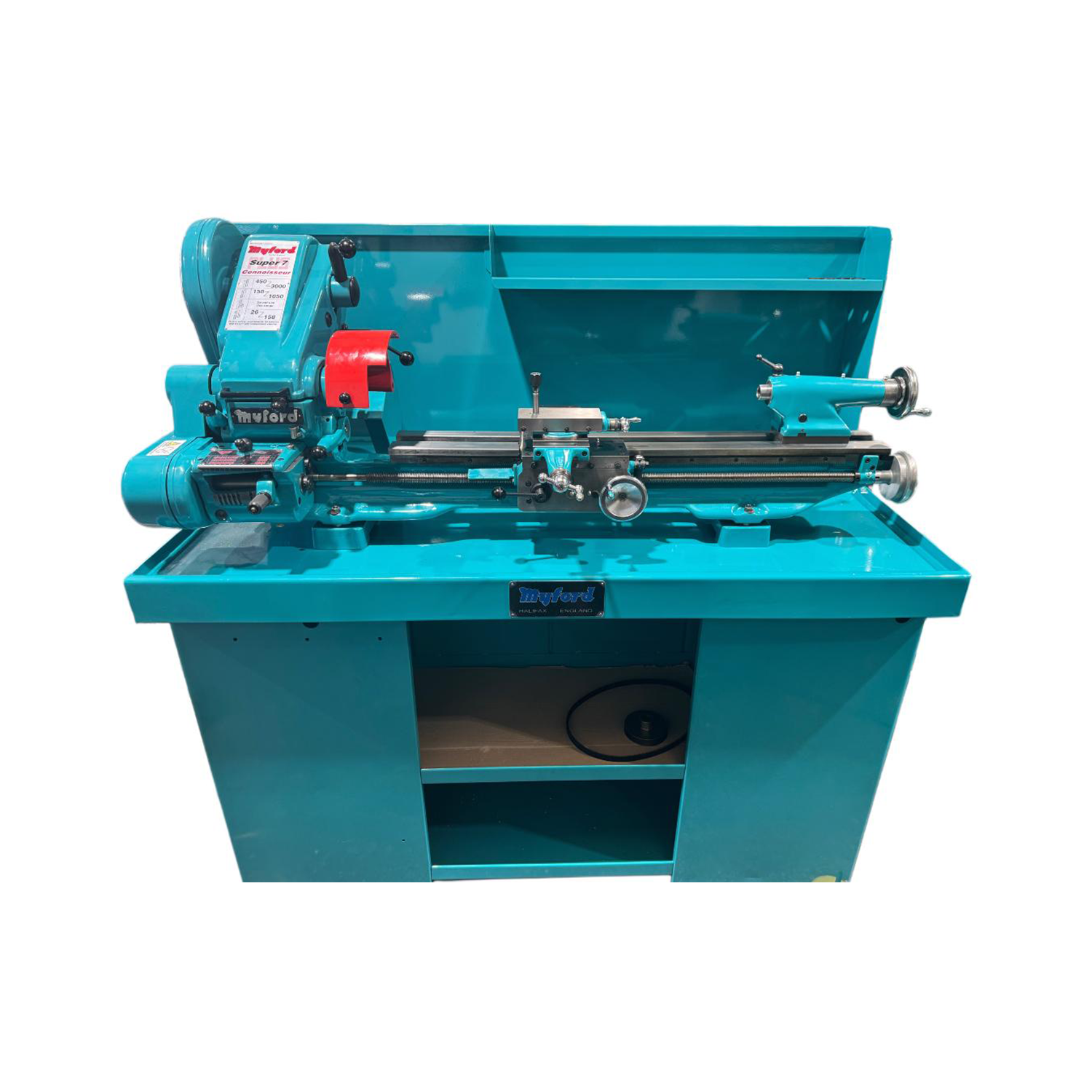 Myford Super 7 Connoisseur Lathe Long Bed Metric Aqua Lathe