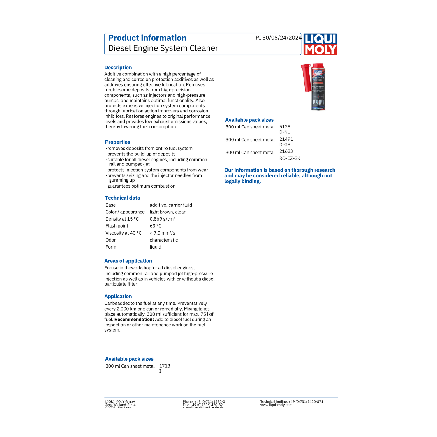 LIQUI MOLY Diesel Engine System Cleaner 300ml 21491 - Image 2