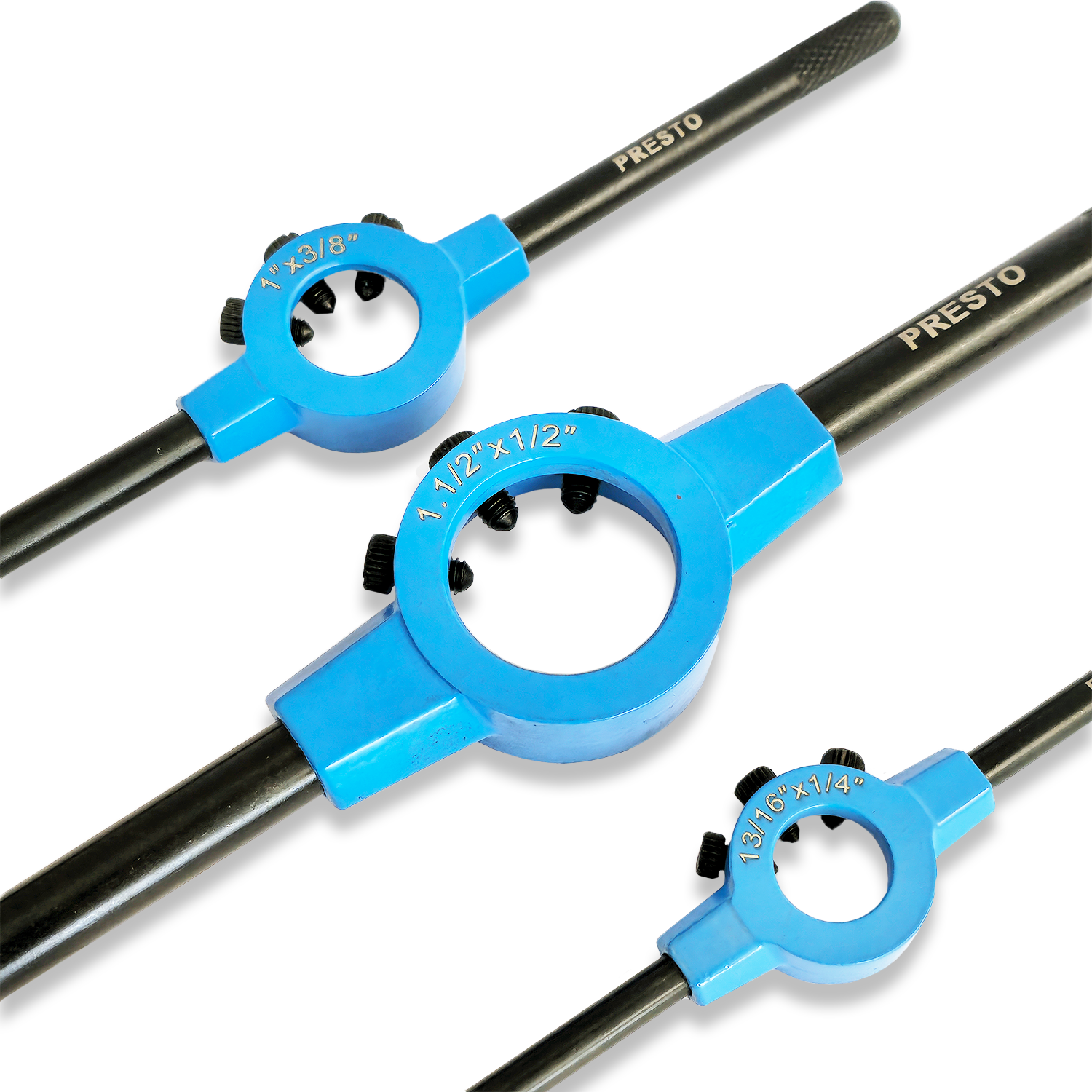 PRESTO Die Stock Set For Holding 13/16" 1" & 1 1/2" Outside Diameter Split Dies - Image 2