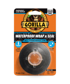 Gorilla Waterproof WRAP & SEAL Tape Black 2.4m Roll 115176