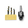 35mm boring head with 1/2" straight shank arbor with 9pc 5/16" tools