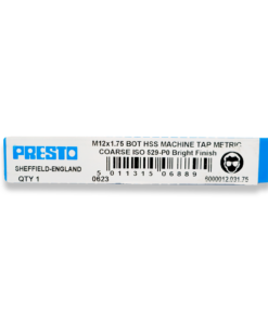 PRESTO M12 x 1.75 HSS Bottom/Plug Tap