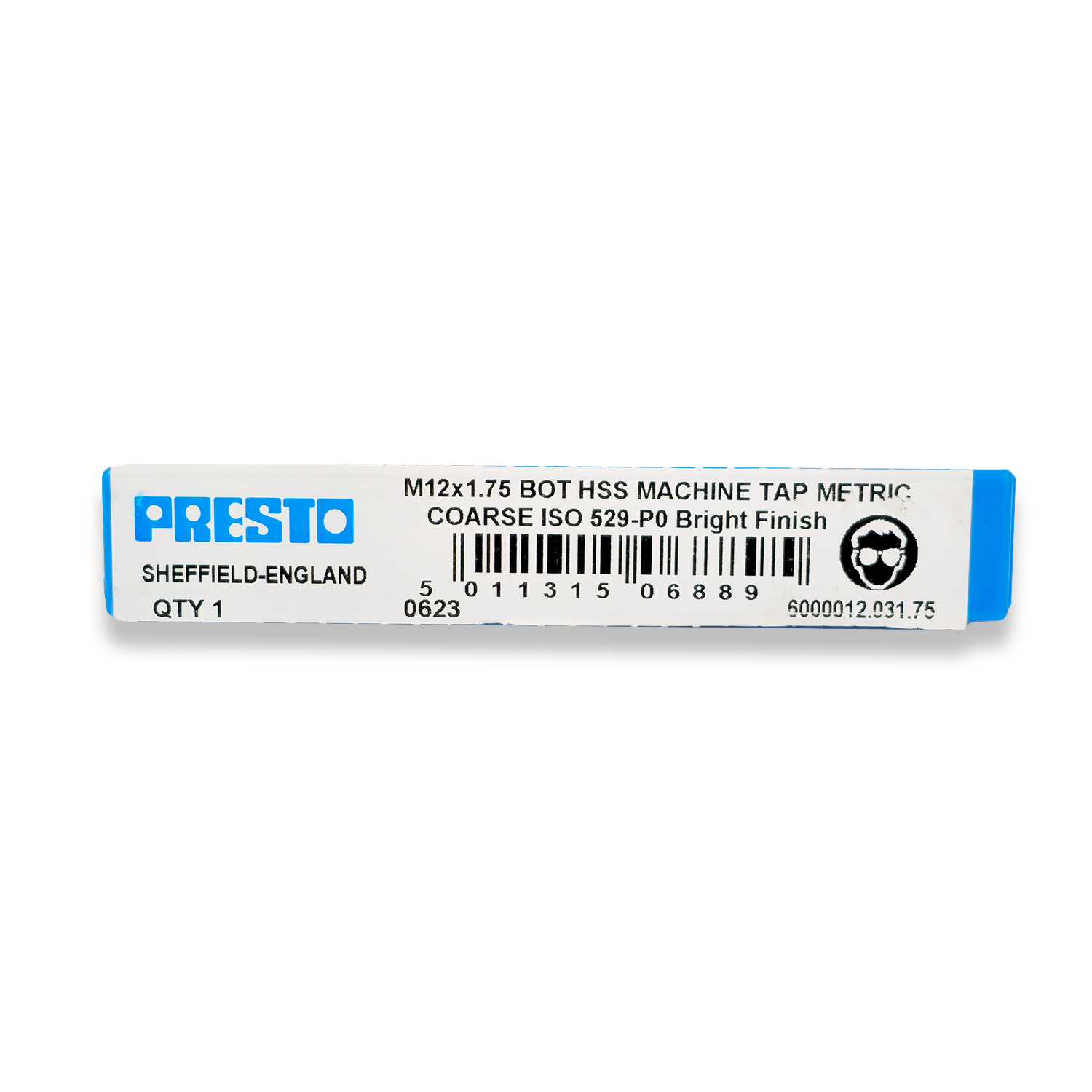 PRESTO M12 x 1.75 HSS Bottom/Plug Tap