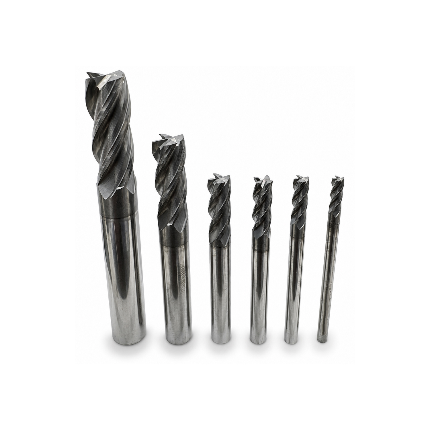 PRESTO End Mill Set 4 Flute Solid Carbide 3, 4, 5, 6, 8 & 10mm - Image 3